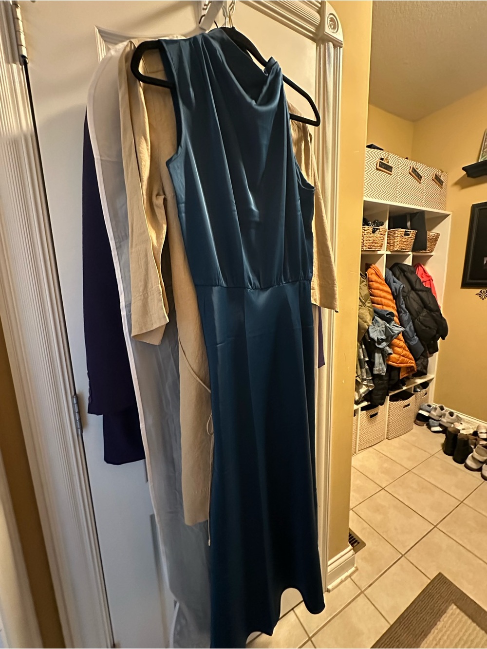 Elegant Teal Sleeveless Maxi Dress
